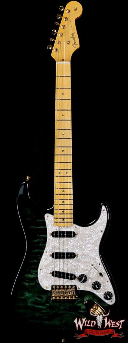 Fender Custom Shop Yuriy Shishkov Masterbuilt 1960 Stratocaster NOS Quilt Maple Top Emerald Green Burst