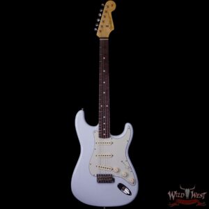Fender Custom Shop Masterbuilt Yuriy Shishkov 1961 Stratocaster Journeyman Relic Brazilian Rosewood Board Sonic Blue - Image 4
