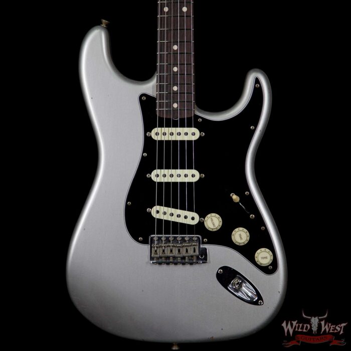 Fender Custom Shop Masterbuilt Yuriy 1961 Stratocaster Brazilian Rosewood Journeyman Inca Silver - Image 3