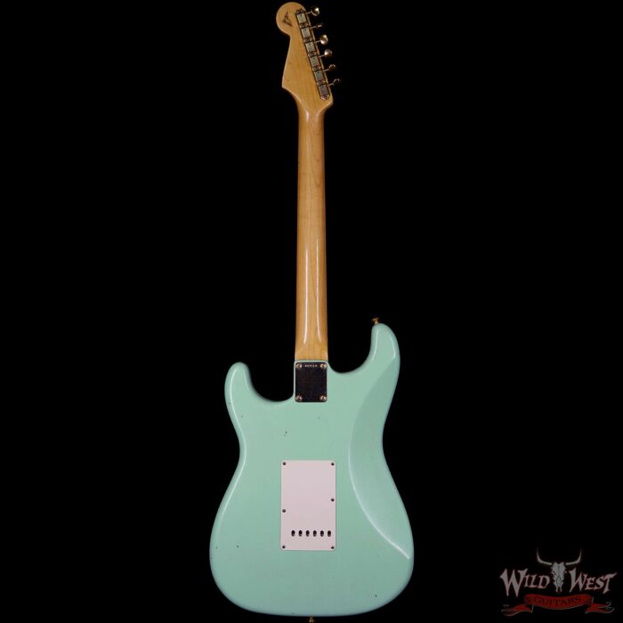 Fender Custom Shop Masterbuilt Yuriy Shishkov 1962 Stratocaster Brazilian Rosewood Journeyman Surf Green - Image 6