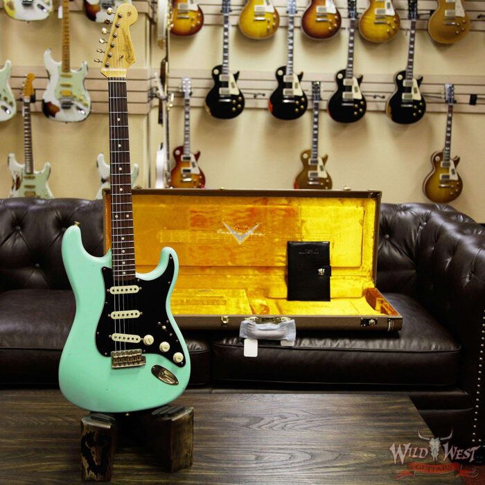 Fender Custom Shop Masterbuilt Yuriy Shishkov 1962 Stratocaster Brazilian Rosewood Journeyman Surf Green - Image 12