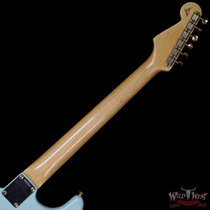 Fender Custom Shop Masterbuilt Yuriy Shishkov 1962 Stratocaster Brazilian Rosewood Journeyman Surf Green - Image 11