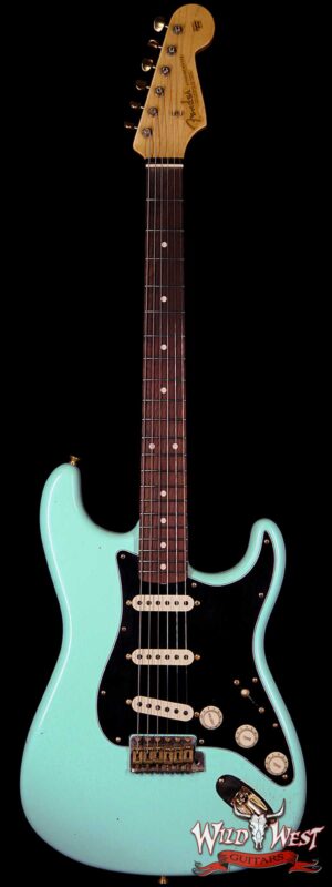 Fender Custom Shop Masterbuilt Yuriy Shishkov 1962 Stratocaster Brazilian Rosewood Journeyman Surf Green