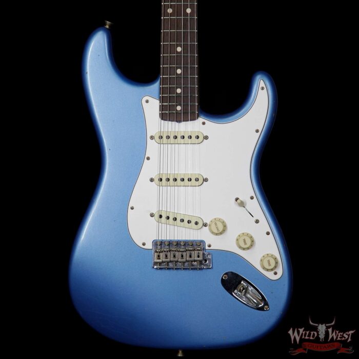 Fender Custom Shop Masterbuilt Yuriy Shishkov 1962 Stratocaster Brazilian Rosewood Fretboard Journeyman Relic Lake Placid Blue - Image 3