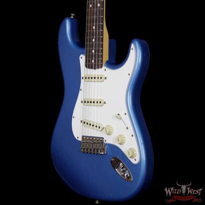 Fender Custom Shop Masterbuilt Yuriy Shishkov 1962 Stratocaster Brazilian Rosewood Fretboard Journeyman Relic Lake Placid Blue - Image 2