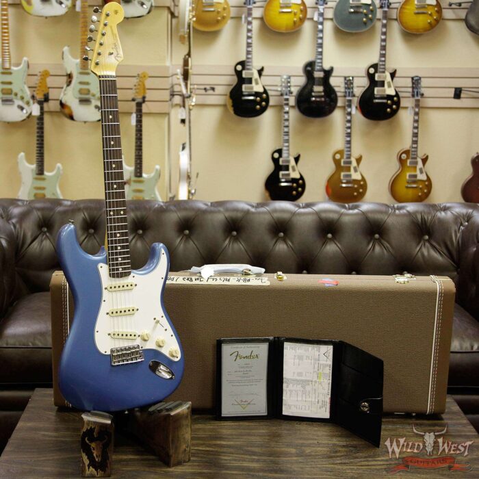 Fender Custom Shop Masterbuilt Yuriy Shishkov 1962 Stratocaster Brazilian Rosewood Fretboard Journeyman Relic Lake Placid Blue - Image 11