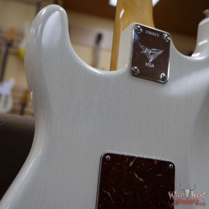 Fender Custom Shop Yuriy Shishkov Masterbuilt 1963 Stratocaster Journeyman Relic AAA Rosewood Fingerboard Aged Arctic White - Image 14