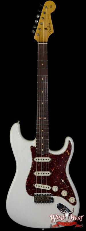 Fender Custom Shop Yuriy Shishkov Masterbuilt 1963 Stratocaster Journeyman Relic AAA Rosewood Fingerboard Aged Arctic White
