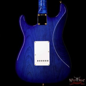 Fender Custom Shop Masterbuilt Yuriy Shishkov 1969 Stratocaster NOS Flame Top Birdseye Nk Royal Blue - Image 7