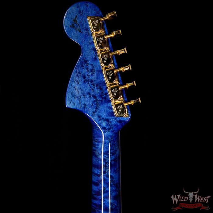 Fender Custom Shop Masterbuilt Yuriy Shishkov 1969 Stratocaster NOS Flame Top Birdseye Nk Royal Blue - Image 10