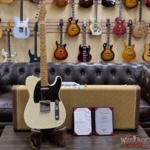 Fender Custom Shop Yuriy Shishkov Masterbuilt 50’s Telecaster Josefina Hand-Wound Pickups Closet Classic Vintage White - Image 6