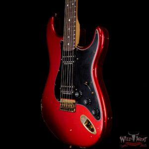 Fender Custom Shop Yuriy Shishkov Masterbuilt 60s Stratocaster HH Hardtail Journeyman Relic Candy Apple Red - Image 2