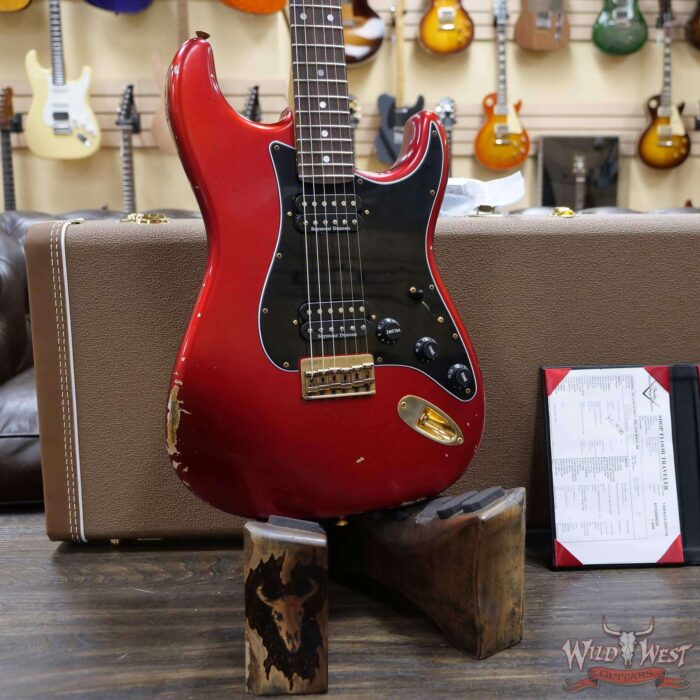 Fender Custom Shop Yuriy Shishkov Masterbuilt 60s Stratocaster HH Hardtail Journeyman Relic Candy Apple Red - Image 8