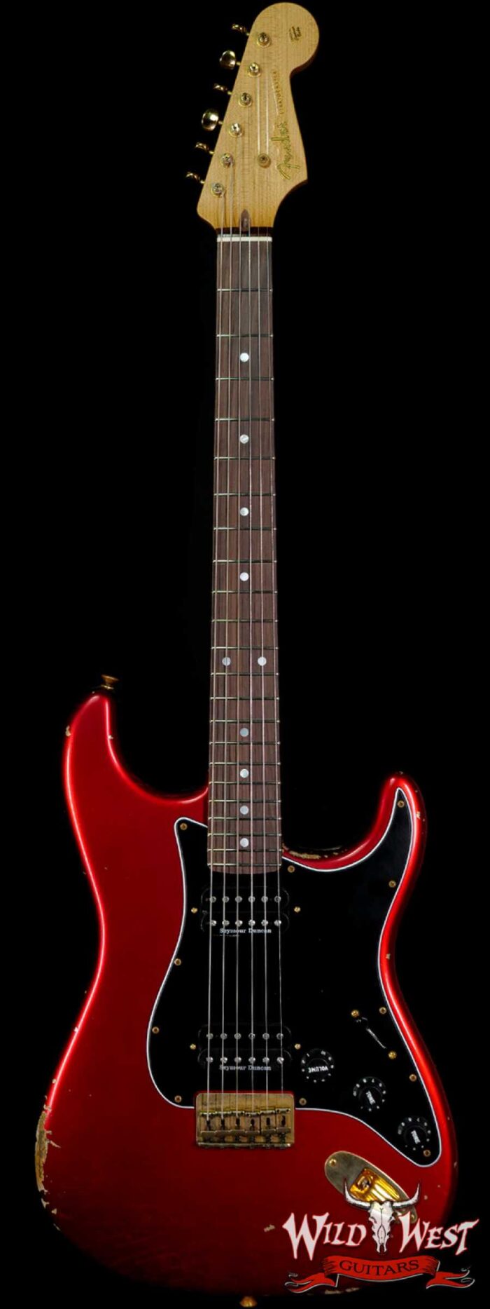 Fender Custom Shop Yuriy Shishkov Masterbuilt 60s Stratocaster HH Hardtail Journeyman Relic Candy Apple Red - Image 1