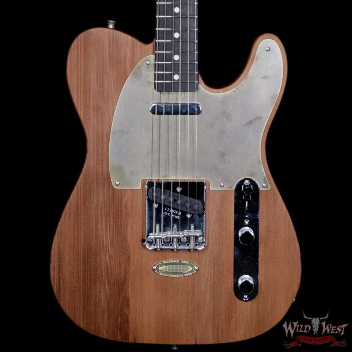Fender Custom Shop Yuriy Shishkov Masterbuilt Airfield Telecaster Closet Classic Reclaimed Redwood from Hangar One Zeppelin Storage - Image 3