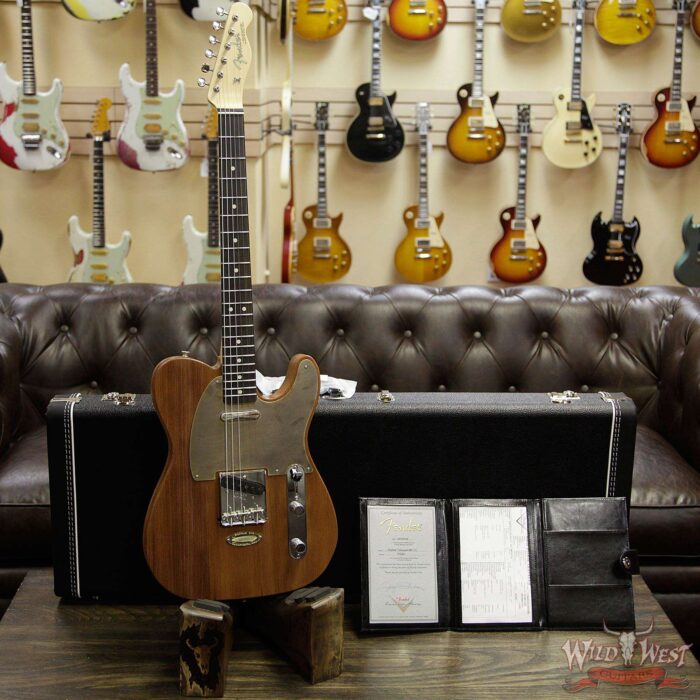 Fender Custom Shop Yuriy Shishkov Masterbuilt Airfield Telecaster Closet Classic Reclaimed Redwood from Hangar One Zeppelin Storage - Image 11