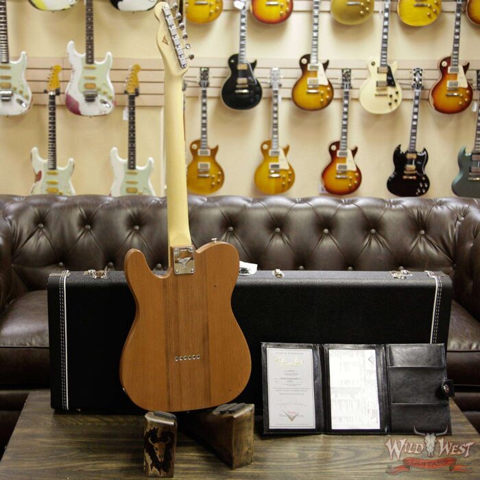 Fender Custom Shop Yuriy Shishkov Masterbuilt Airfield Telecaster Closet Classic Reclaimed Redwood from Hangar One Zeppelin Storage - Image 13
