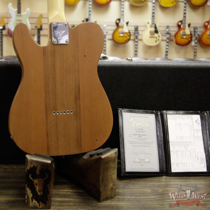 Fender Custom Shop Yuriy Shishkov Masterbuilt Airfield Telecaster Closet Classic Reclaimed Redwood from Hangar One Zeppelin Storage - Image 14