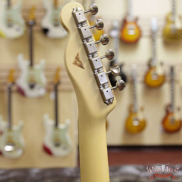 Fender Custom Shop Yuriy Shishkov Masterbuilt Airfield Telecaster Closet Classic Reclaimed Redwood from Hangar One Zeppelin Storage - Image 9