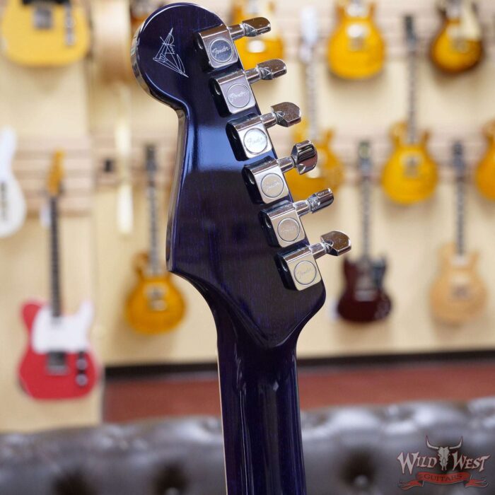 Fender Custom Shop Yuriy Shishkov Masterbuilt Custom Stratocaster Carved AAA Flame Maple Top Blue Transparent TV Jones Magna’Tron PUs - Image 9