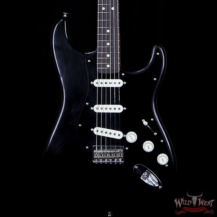 Fender Custom Shop Masterbuilt Yuriy Shishkov Featherlight Stratocaster Closet Classic Black 5.3 Lbs - Image 3