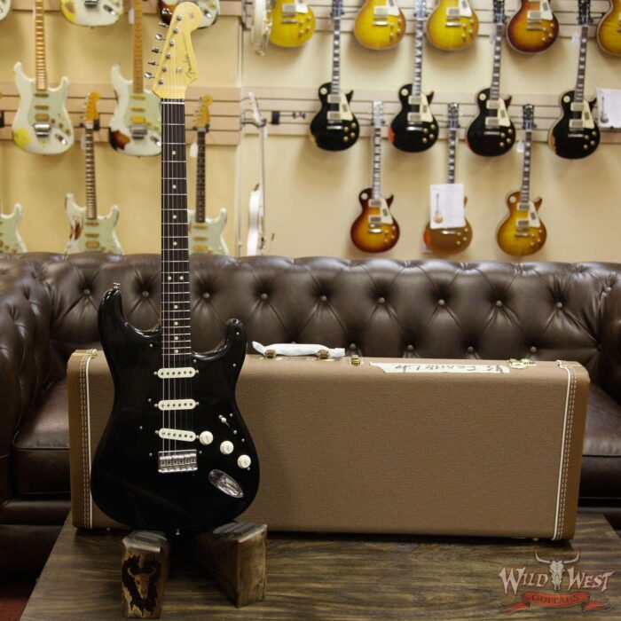 Fender Custom Shop Masterbuilt Yuriy Shishkov Featherlight Stratocaster Closet Classic Black 5.3 Lbs - Image 12