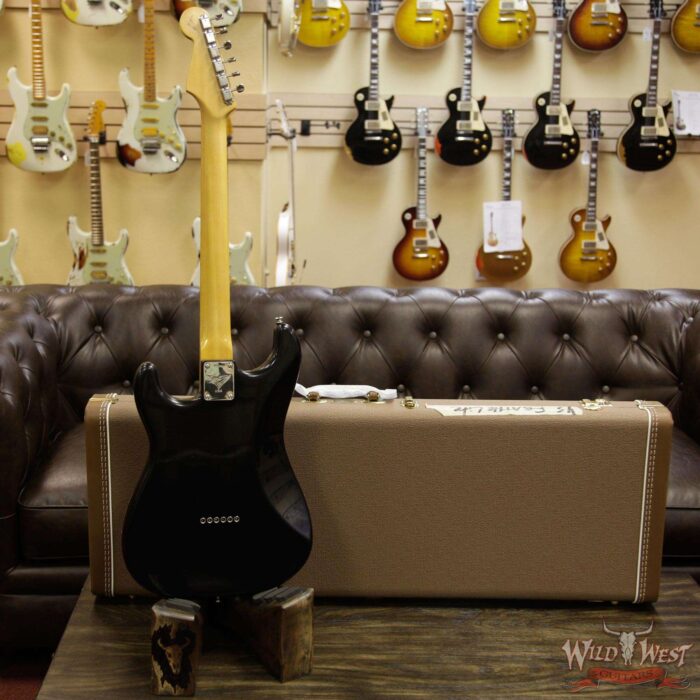 Fender Custom Shop Masterbuilt Yuriy Shishkov Featherlight Stratocaster Closet Classic Black 5.3 Lbs - Image 14