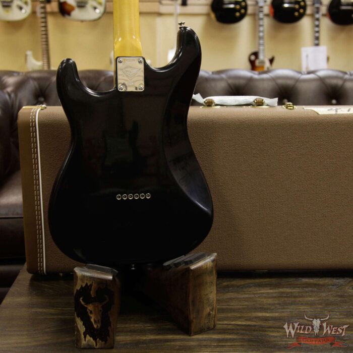 Fender Custom Shop Masterbuilt Yuriy Shishkov Featherlight Stratocaster Closet Classic Black 5.3 Lbs - Image 15