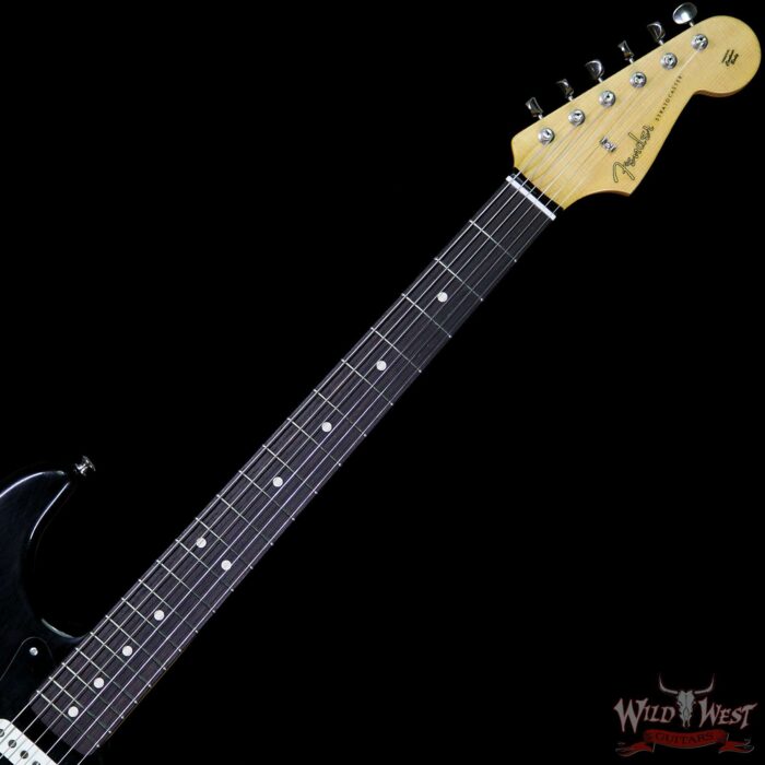 Fender Custom Shop Masterbuilt Yuriy Shishkov Featherlight Stratocaster Closet Classic Black 5.3 Lbs - Image 9
