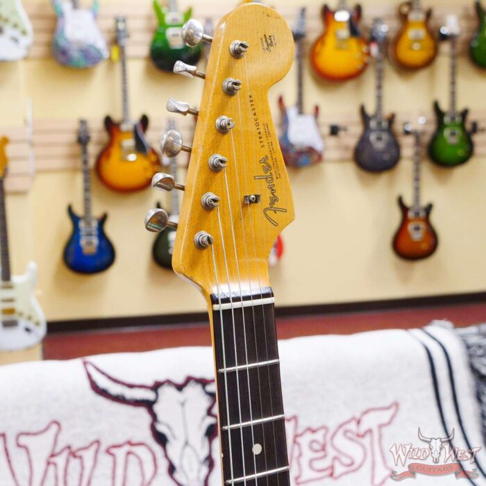 Fender Custom Shop Yuriy Shishkov Masterbuilt 1963 Stratocaster Relic Sea Foam Green 7.30 LBS - Image 7