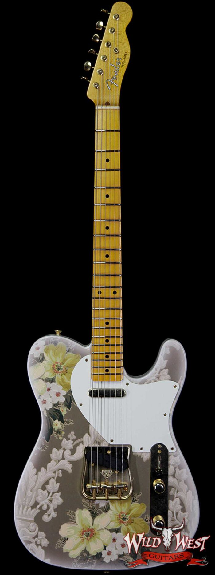 Fender Custom Shop Yuriy Shishkov Masterbuilt Retro Decor Telecaster Journeyman Relic Authentic 1930’s Wallpaper w/Damask Motif - Image 1