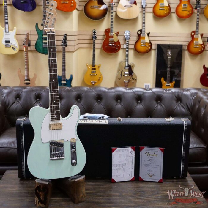 Fender Custom Shop Yuriy Shishkov Masterbuilt HS Telecaster Custom NOS Rosewood Board Surf Green - Image 6