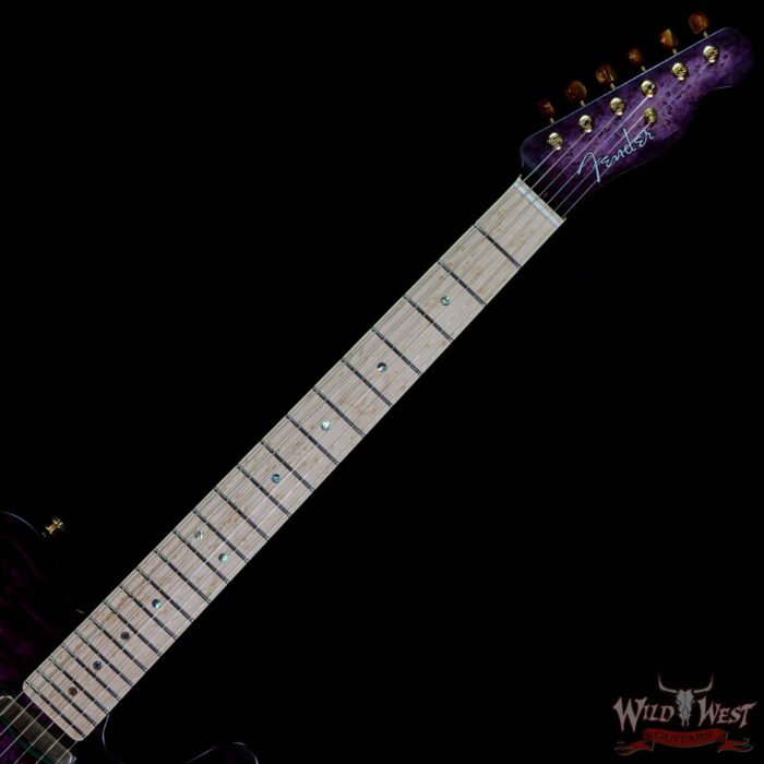 Fender Custom Shop Yuriy Shishkov Masterbuilt Prestige Leaves of Tears Telecaster NOS Josefina Hand-Wound Pickups Purple Sunburst - Image 4