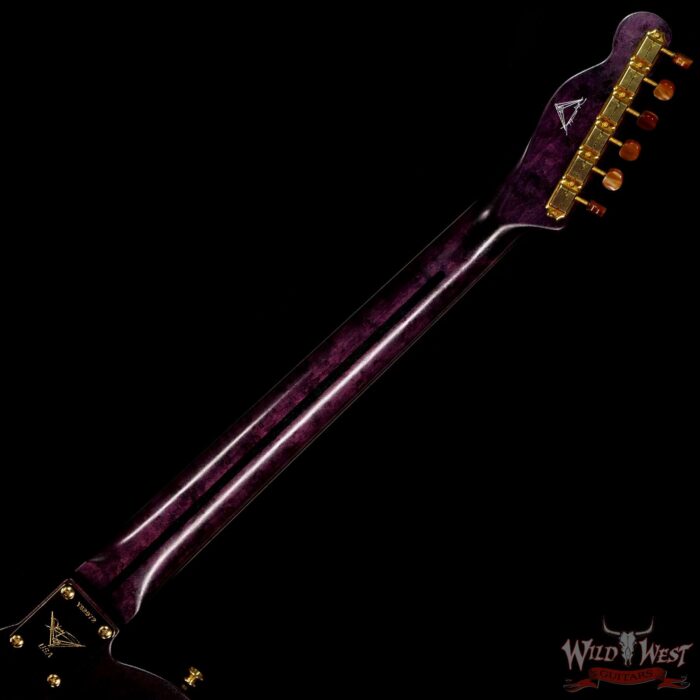 Fender Custom Shop Yuriy Shishkov Masterbuilt Prestige Leaves of Tears Telecaster NOS Josefina Hand-Wound Pickups Purple Sunburst - Image 5
