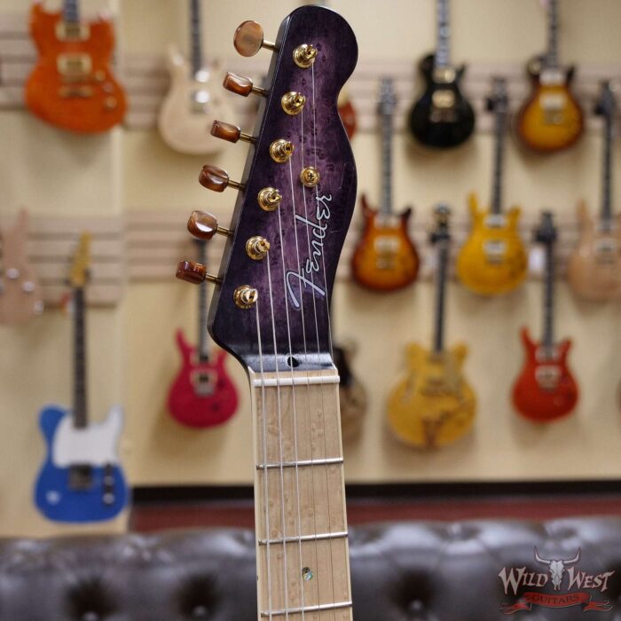 Fender Custom Shop Yuriy Shishkov Masterbuilt Prestige Leaves of Tears Telecaster NOS Josefina Hand-Wound Pickups Purple Sunburst - Image 7
