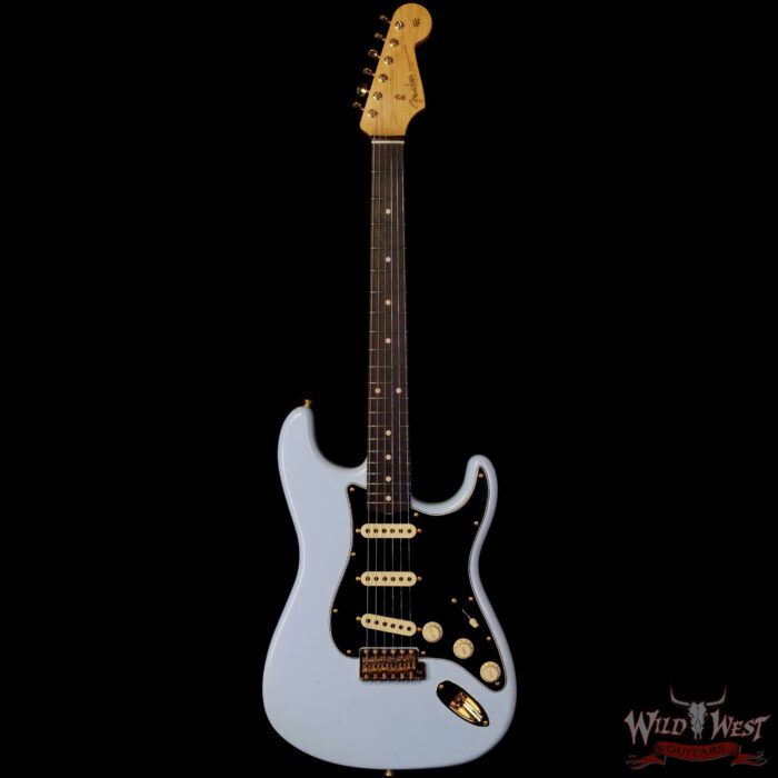 Fender Custom Shop Yuriy Shishkov Masterbuilt 60’s Stratocaster Josefina Hand-Wound Pickups Journeyman Relic Sonic Blue 7.65 lbs - Image 3