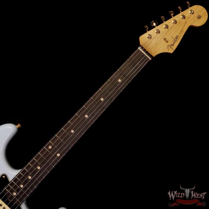 Fender Custom Shop Yuriy Shishkov Masterbuilt 60’s Stratocaster Josefina Hand-Wound Pickups Journeyman Relic Sonic Blue 7.65 lbs - Image 4
