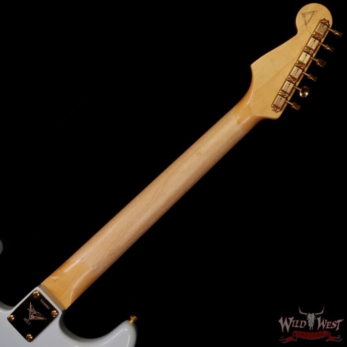 Fender Custom Shop Yuriy Shishkov Masterbuilt 60’s Stratocaster Josefina Hand-Wound Pickups Journeyman Relic Sonic Blue 7.65 lbs - Image 5