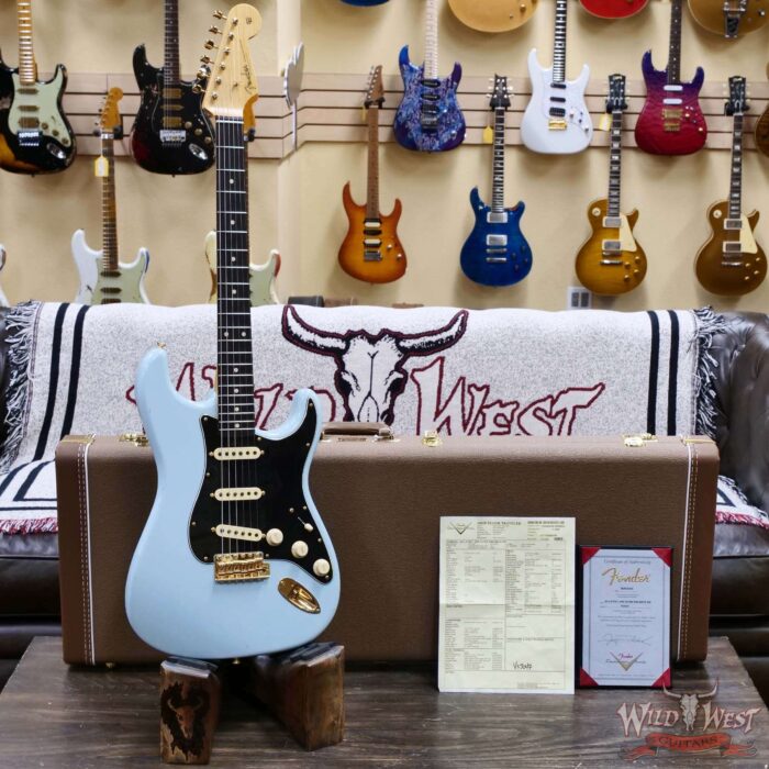 Fender Custom Shop Yuriy Shishkov Masterbuilt 60’s Stratocaster Josefina Hand-Wound Pickups Journeyman Relic Sonic Blue 7.65 lbs - Image 6