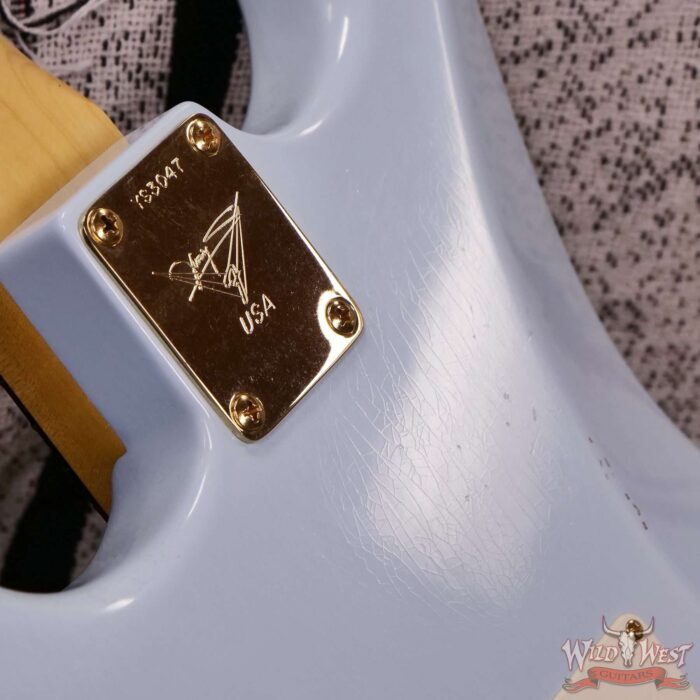 Fender Custom Shop Yuriy Shishkov Masterbuilt 60’s Stratocaster Josefina Hand-Wound Pickups Journeyman Relic Sonic Blue 7.65 lbs - Image 13