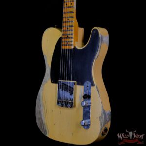 Fender Custom Shop Limited 50’s Pine Esquire Hand-Wound Pickup Super Heavy Relic Aged Nocaster Blonde 6.90 LBS - Image 2