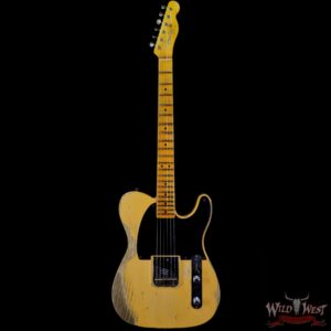 Fender Custom Shop Limited 50’s Pine Esquire Hand-Wound Pickup Super Heavy Relic Aged Nocaster Blonde 6.90 LBS - Image 3