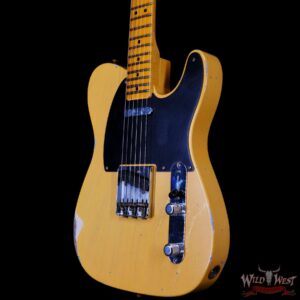 Fender Custom Shop Limited 70th Anniversary Broadcaster (Telecaster) Relic Nocaster Blonde R108801 - Image 2