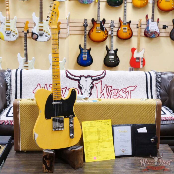 Fender Custom Shop Limited 70th Anniversary Broadcaster (Telecaster) Relic Nocaster Blonde R108801 - Image 6