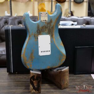 Fender Custom Shop 1969 Stratocaster Super Heavy Relic Reverse Matching Headstock Blue Agave - Image 12