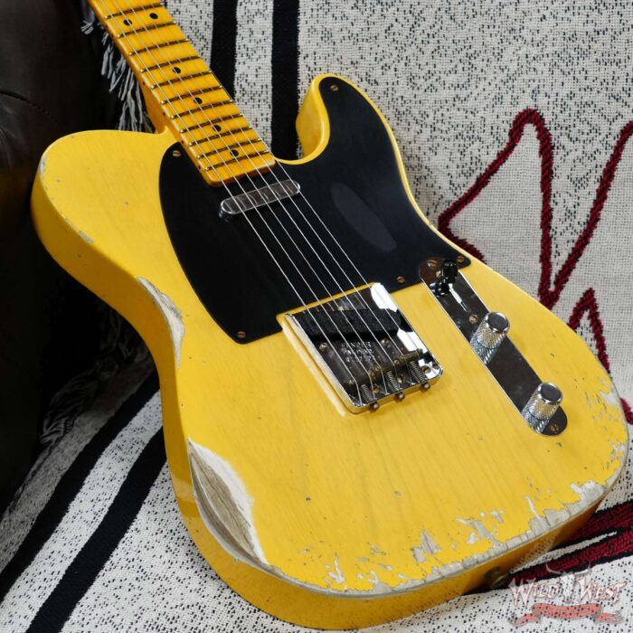 Fender Custom Shop Limited Edition 70th Anniversary Broadcaster (Telecaster) Relic Nocaster Blonde 7.50 LBS - Image 8