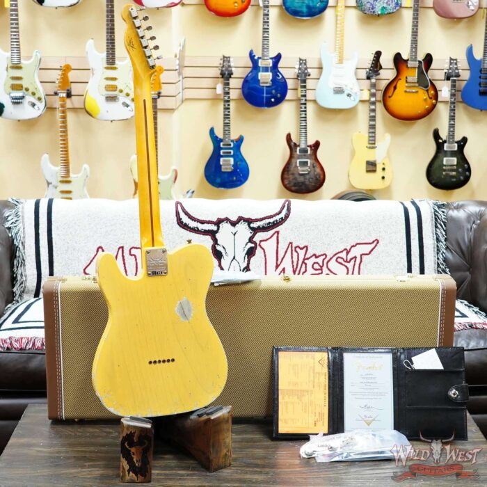 Fender Custom Shop Limited Edition 70th Anniversary Broadcaster (Telecaster) Relic Nocaster Blonde 7.50 LBS - Image 10