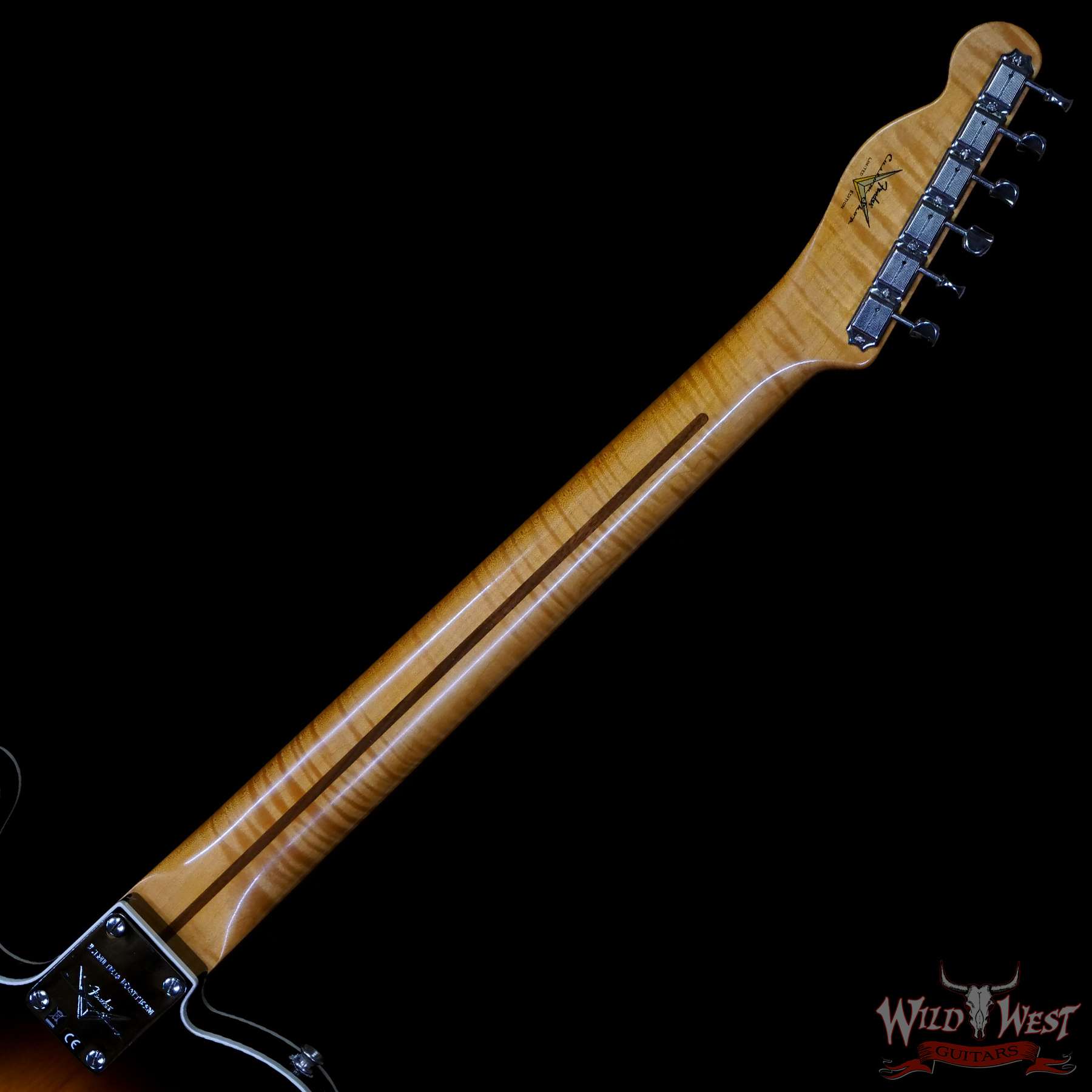 fendercs-r112692-c3__wwg.jpg Fender Custom Shop Limited Edition ‘50s Telecaster Flame Maple Neck Hand-Wound Journeyman Relic 2 Tone Sunburst - Image 5
