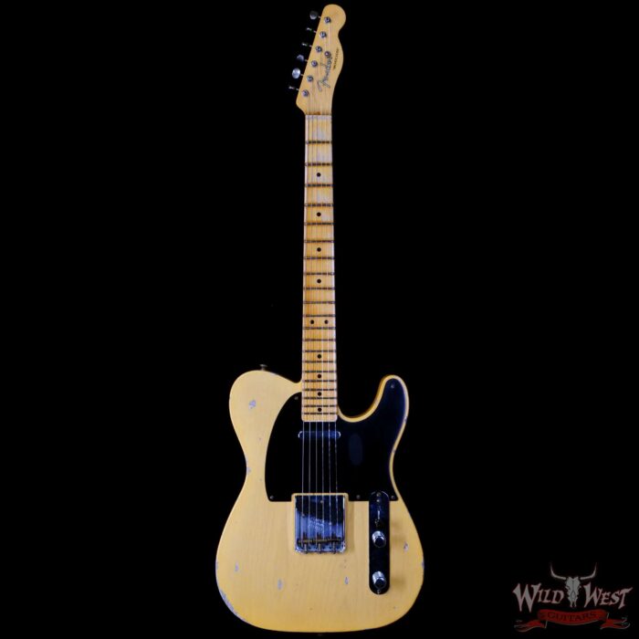 Fender Custom Shop Limited Edition 70th Anniversary Broadcaster (Telecaster) Relic Nocaster Blonde R113523 - Image 3