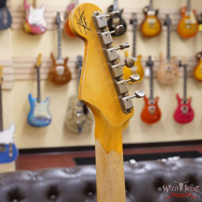 Fender Custom Shop Wild West Black Lightning 2.0 Stratocaster HSS Maple Board 22 Frets Heavy Relic Candy Apple Red - Image 10